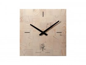 Часы настенные SLT 5196 CHESS WHITE WOOD в Новотырышкино - novotyryshkino.mebel-nsk.ru | фото