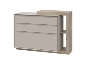 Комод 1200 22 J-Э Этна (дуб эндгрей/кашемир) в Новотырышкино - novotyryshkino.mebel-nsk.ru | фото