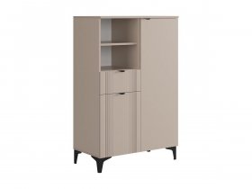 Комод 2 Рич (кашемир/фрапучино матовый/черный) в Новотырышкино - novotyryshkino.mebel-nsk.ru | фото