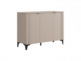 Комод 3 Рич (кашемир/фрапучино матовый/черный) в Новотырышкино - novotyryshkino.mebel-nsk.ru | фото