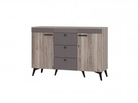 Комод КМ-12 Кассандра (дуб смоки/MF14) в Новотырышкино - novotyryshkino.mebel-nsk.ru | фото