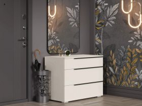 Комод с 3 ящиками Айри КМ-001 (кашемир) в Новотырышкино - novotyryshkino.mebel-nsk.ru | фото