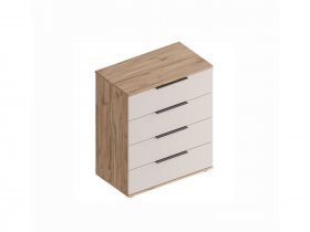 Комод с ящиками Сицилия (дуб альпийский/тефия) в Новотырышкино - novotyryshkino.mebel-nsk.ru | фото