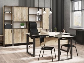 Комплект Гермес лофт (дуб крафт серый) в Новотырышкино - novotyryshkino.mebel-nsk.ru | фото