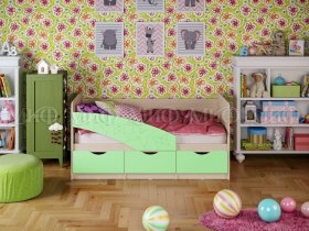 Кровать детская Бабочки 1,8 м в Новотырышкино - novotyryshkino.mebel-nsk.ru | фото