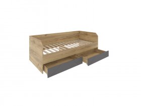 Кровать-диван с ящиками Шерлок Дв120.0_90 в Новотырышкино - novotyryshkino.mebel-nsk.ru | фото