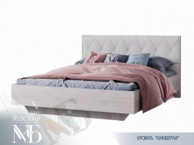 Кровать двуспальная 1,6м Кимберли КР-13 в Новотырышкино - novotyryshkino.mebel-nsk.ru | фото