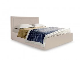 Кровать мягкая 1,6 Сиеста стандарт, вар.2 в Новотырышкино - novotyryshkino.mebel-nsk.ru | фото