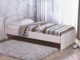 Кровать односпальная 80 с низкой спинкой (ясень шимо светлый) в Новотырышкино - novotyryshkino.mebel-nsk.ru | фото