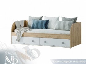 Кровать с ящиками Тренд КР-01 в Новотырышкино - novotyryshkino.mebel-nsk.ru | фото