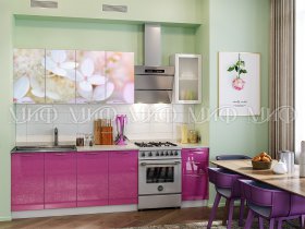 Кухонный гарнитур Вишневый цвет в Новотырышкино - novotyryshkino.mebel-nsk.ru | фото