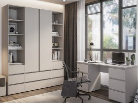 Модульная детская Люмо (кашемир) в Новотырышкино - novotyryshkino.mebel-nsk.ru | фото