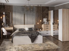Модульная спальня Норд в Новотырышкино - novotyryshkino.mebel-nsk.ru | фото