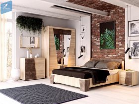 Модульная спальня Санремо в Новотырышкино - novotyryshkino.mebel-nsk.ru | фото