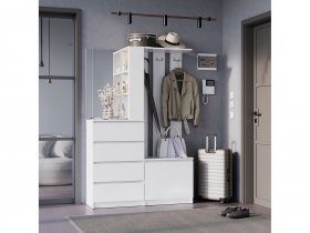 Прихожая Симпл ПР-04 (белый) в Новотырышкино - novotyryshkino.mebel-nsk.ru | фото