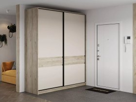 Шкаф-купе Бостон ШК-005 (2.0 м) (дуб крафт серый/кашемир) в Новотырышкино - novotyryshkino.mebel-nsk.ru | фото