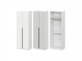 Шкаф ШК-75 Эккервуд (белый) в Новотырышкино - novotyryshkino.mebel-nsk.ru | фото