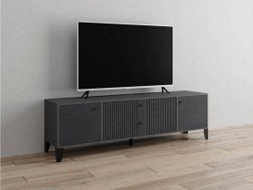 Тумба под ТВ Парус-10 (графит/гранит лофт) в Новотырышкино - novotyryshkino.mebel-nsk.ru | фото